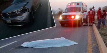 Joven se arroja al paso de camioneta y pierde la vida