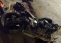 Motociclista resulta herido en aparatoso choque sobre la B. Anaya