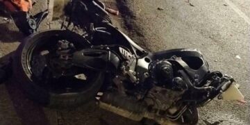 Motociclista resulta herido en aparatoso choque sobre la B. Anaya