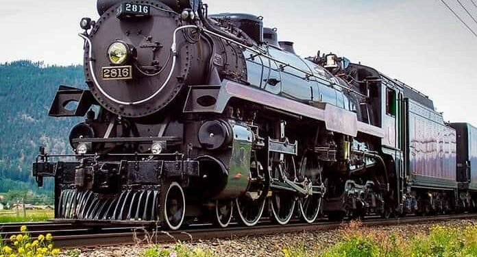 Viene a SLP locomotora de vapor
