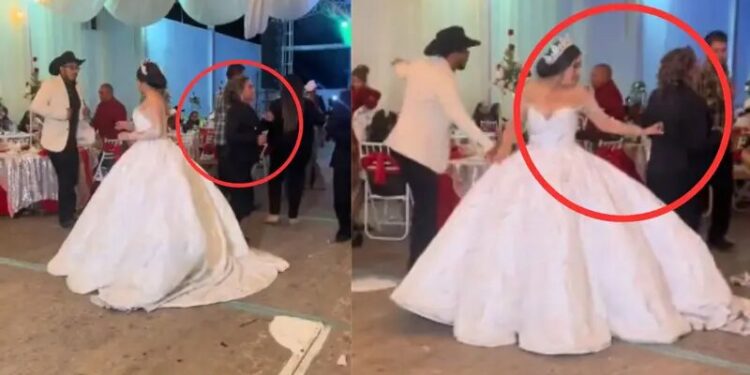 Tía envidiosa pisa el vestido de novia de su sobrina mientras baila ¿fue a propósito?
