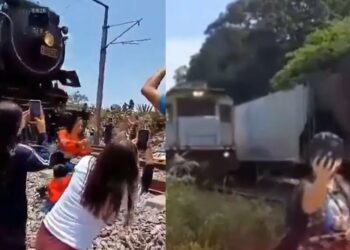 VIDEO: Otra selfie con tren termina en tragedia, como con locomotora ‘La Emperatriz’ en Hidalgo