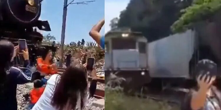 VIDEO: Otra selfie con tren termina en tragedia, como con locomotora ‘La Emperatriz’ en Hidalgo