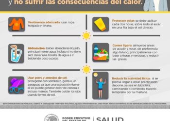 Gobierno Estatal llama a protegerse del calor durante las elecciones