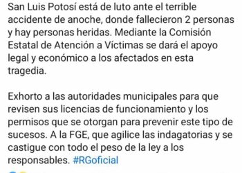 Ricardo Gallardo lamento accidente en el antro Rich