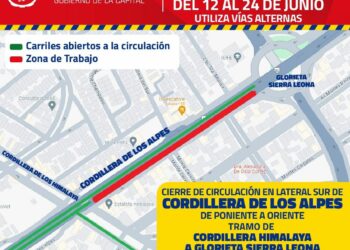 Habrá cierres viales en Cordillera de los Alpes por obras complementarias del Puente Himalaya