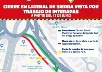 Policía Vial de la Capital efectúa cierre vial por colapso de drenaje en Sierra Vista