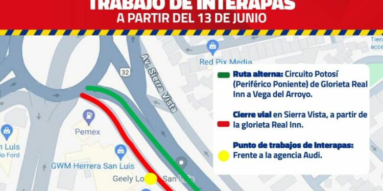 Policía Vial de la Capital efectúa cierre vial por colapso de drenaje en Sierra Vista