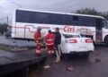 Aparatoso choque en carretera a Rioverde, cerca de Jassos