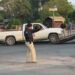 Dejan cuerpos en una camioneta en la plaza principal de Rioverde