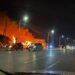 Gran incendio frente a la planta de Zinc