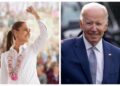 Joe Biden felicita a Claudia Sheinbaum por su triunfo; llama a trabajar “estrechamente”