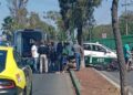 Motociclista lesionado tras choque contra un taxi frente al Tangamanga II