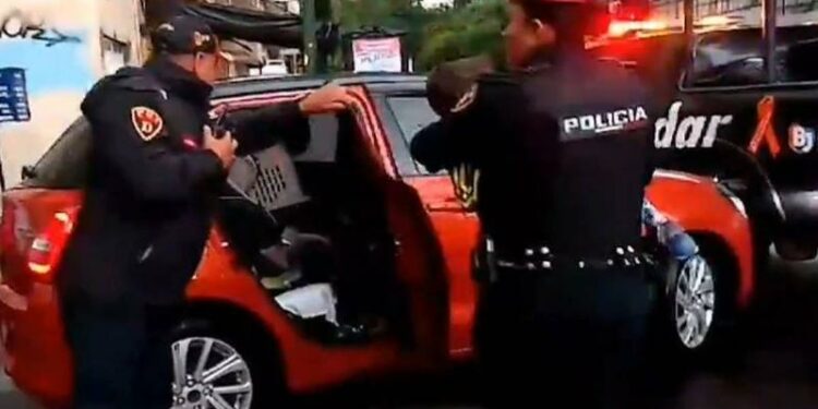 Rescatan a bebé que estaba a bordo de un auto robado en la CDMX