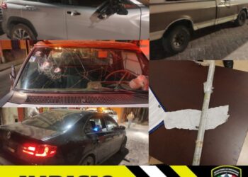 Sujeto causó destrozos en vehículos estacionados en calles del Barrio de San Miguelito, ya fue detenido por la Guardia Municipal
