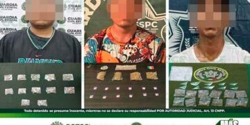 Arrestan a presuntos vendedores de marihuana y cristal