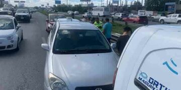 Carambola provocó gran caos en la Carretera a México