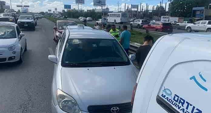 Carambola provocó gran caos en la Carretera a México