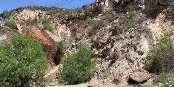 Presa San José, con desprendimientos de rocas y al 82% de capacidad