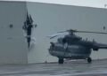 Helicóptero de la Guardia Nacional tiene un percance con hangar del aeropuerto ‘Ponciano Arriaga’
