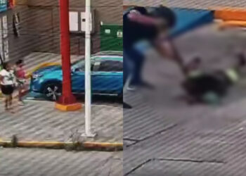Hombre corta las manos a indigente fuera de un Oxxo con una pala