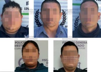 5 policías de Matehuala son detenidos por abuso de autoridad