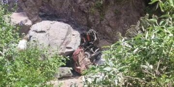 Accidente en Real de Catorce deja como saldo dos personas fallecidas