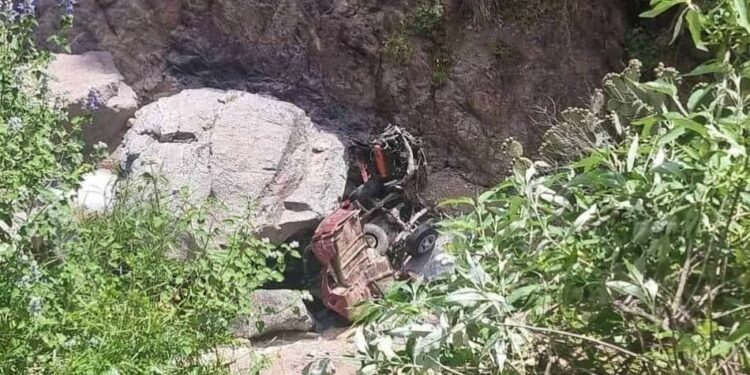 Accidente en Real de Catorce deja como saldo dos personas fallecidas
