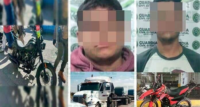 Atrapan a trío de sospechosos de robo de vehículos