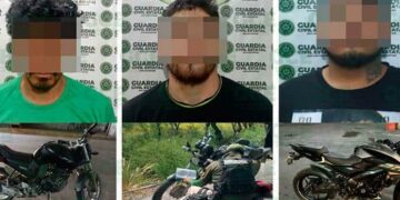 Detienen a 3 individuos por el delito de robo de vehículos