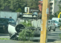 Un vehículo sufre un accidente de tránsito frente a la Facultad de Medicina