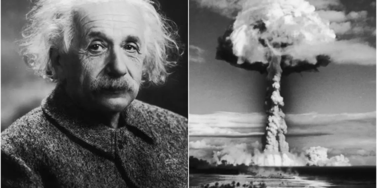 ¿Cuál fue el contenido de la carta que Albert Einstein envió al presidente de los Estados Unidos para advertir sobre la bomba atómica?
