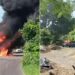 En Buenavista, Michoacán, se reportan bloqueos, incendios de vehículos y ataques con explosivos
