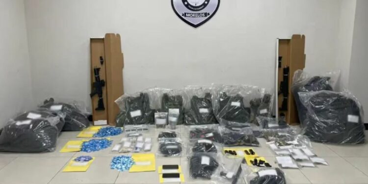 En Morelos, se confiscan armas y un millón de pesos en drogas pertenecientes al Cártel de Sinaloa