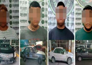 Cuatro individuos han sido detenidos debido a su presunta participación en un caso de robo de vehículo