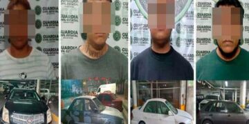 Cuatro individuos han sido detenidos debido a su presunta participación en un caso de robo de vehículo