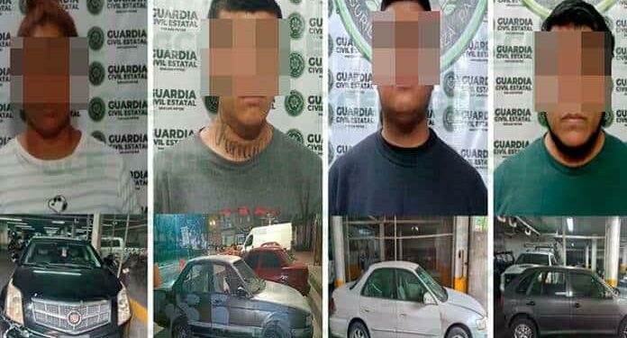Cuatro individuos han sido detenidos debido a su presunta participación en un caso de robo de vehículo