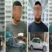 Cuatro individuos han sido detenidos debido a su presunta participación en un caso de robo de vehículo