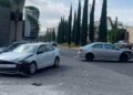 Un fuerte accidente en Lomas del Tec causa daños a 2 vehículos