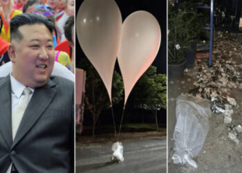 Corea del Norte vuelve a enviar globos con basura a Corea del Sur