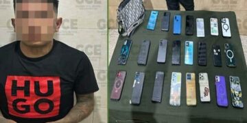 Un individuo robó 23 teléfonos celulares en la Fenapo
