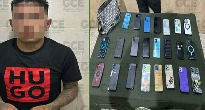 Un individuo robó 23 teléfonos celulares en la Fenapo
