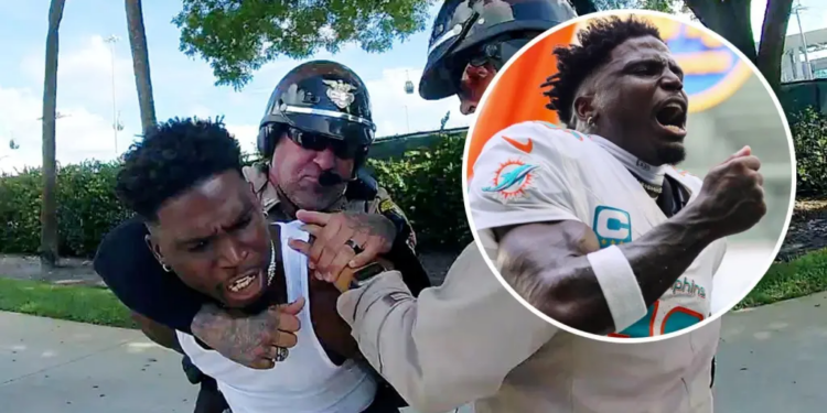 VIDEO | Policías someten a Tyreek Hill, destacado jugador de los Delfines de Miami