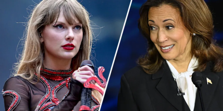 Taylor Swift anuncia que votará por Kamala Harris