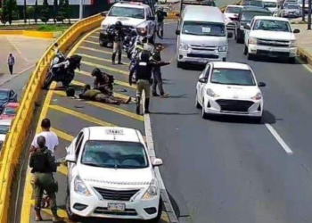 Guardia Civil se vio implicado en un incidente en la carretera Salvador Nava