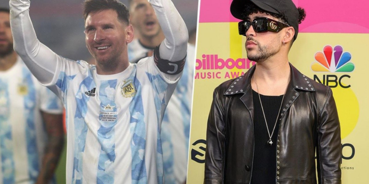 Se rumorea que Messi y Bad Bunny estarían trabajando en una colaboración con Adidas