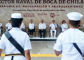 La gira de López Obrador concluye con la inauguración de una base naval sin ninguna declaración de Claudia Sheinbaum