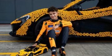 VIDEO | Lando Norris dio su veredicto sobre el auto McLaren hecho con 342.817 piezas de Lego