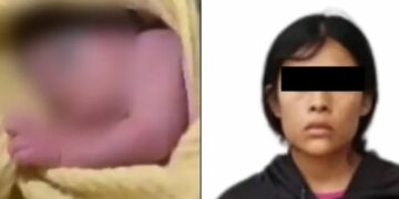 Mujer que dejó a un bebé en una bolsa es detenida en Ecatepec