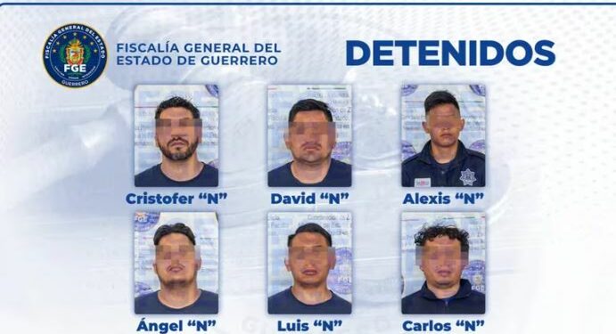 Seis policías municipales de Taxco, Guerrero, son arrestados por desaparición forzada